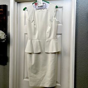 White peplum Antonio Melani Sz 2 dress